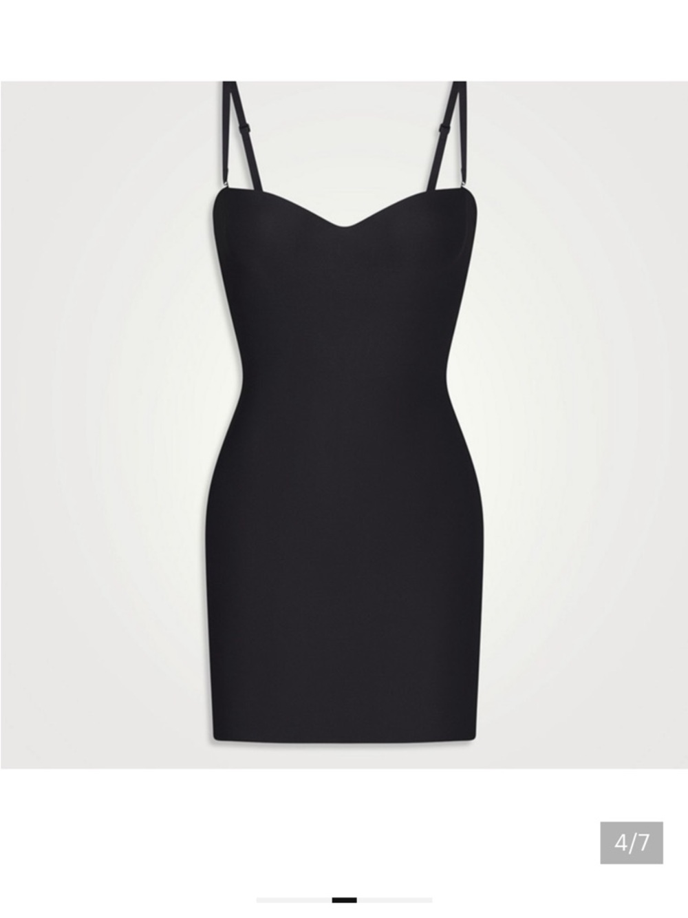 Sold out SKIMS Body Molded Underwire Slip Dress Size S Mini Shaping Shapewear